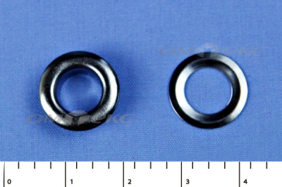 Люверсы металлические, блочка/кольцо, №5 (8 мм) упак.1000 шт- цв.никель - купить в Хабаровске. Цена: 392 руб.