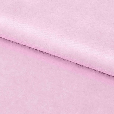Велюр JS LIGHT 1, 220 гр/м2, шир.150 см, (3,3 м/кг), цвет бл.розовый - купить в Хабаровске. Цена 1 055.34 руб.