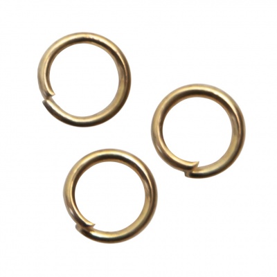 Кольцо  соединительное для бижутерии 5 мм, цв.-золото - купить в Хабаровске. Цена: 0.44 руб.