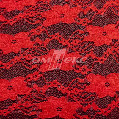 Кружевное полотно стрейч 15A61/RED, 100 гр/м2, шир.150см - купить в Хабаровске. Цена 1 580.95 руб.