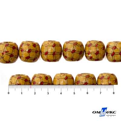 0189-Бусины деревянные "ОмТекс", 17 мм, упак.50+/-3шт - купить в Хабаровске. Цена: 83.66 руб.