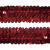 Тесьма с пайетками 3, шир. 30 мм/уп. 25+/-1 м, цвет красный - купить в Хабаровске. Цена: 1 087.39 руб.