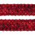 Тесьма с пайетками 3, шир. 35 мм/уп. 25+/-1 м, цвет красный - купить в Хабаровске. Цена: 1 308.30 руб.