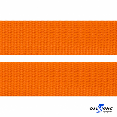 Оранжевый- цв.523 -Текстильная лента-стропа 550 гр/м2 ,100% пэ шир.25 мм (боб.50+/-1 м) - купить в Хабаровске. Цена: 405.80 руб.