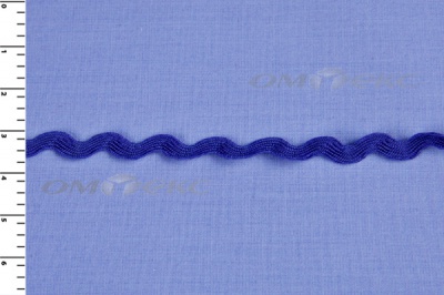 Тесьма плетеная "Вьюнчик"/синий - купить в Хабаровске. Цена: 40.72 руб.