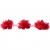 Тесьма плетеная "Рюш", упак. 9,14 м, цвет красный - купить в Хабаровске. Цена: 46.82 руб.