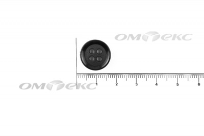 51400/15 мм (4 пр) черные пуговицы - купить в Хабаровске. Цена: 0.67 руб.