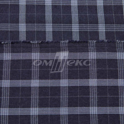 Ткань костюмная клетка 25790 2005, 200 гр/м2, шир.150см, цвет т.синий/син/бел - купить в Хабаровске. Цена 484.64 руб.