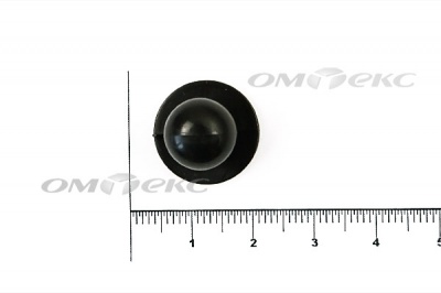 Пуговица поварская "Пукля", 10 мм, цвет чёрный - купить в Хабаровске. Цена: 2.03 руб.