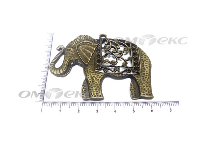 Декоративный элемент для творчества из металла "Слон"  - купить в Хабаровске. Цена: 26.66 руб.