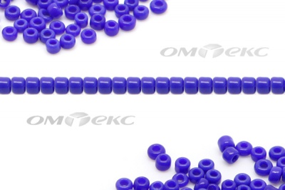 Бисер (ОS) 11/0 ( упак.100 гр) цв.48 - синий - купить в Хабаровске. Цена: 48 руб.
