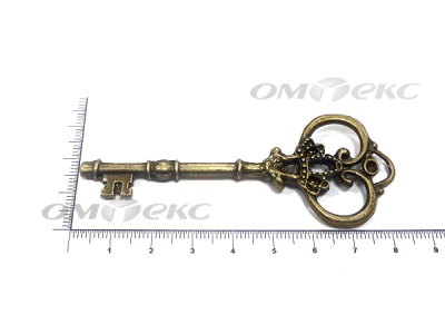 Декоративный элемент для творчества из металла "Ключ"8,5 см  - купить в Хабаровске. Цена: 26.66 руб.