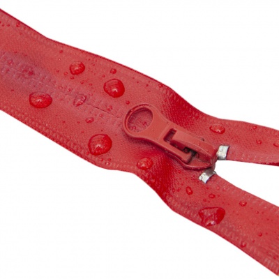 Молния водонепроницаемая PVC Т-7, 20 см, неразъемная, цвет (820)-красный - купить в Хабаровске. Цена: 21.56 руб.
