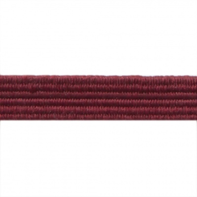 Резиновые нити с текстильным покрытием, шир. 6 мм ( упак.30 м/уп), цв.- 88-бордо - купить в Хабаровске. Цена: 155.22 руб.