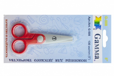 Ножницы G-508 детские 130 мм - купить в Хабаровске. Цена: 118.32 руб.