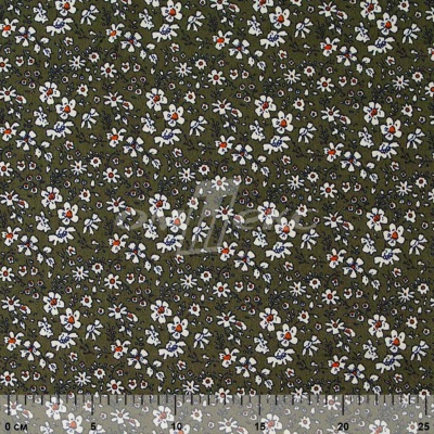Плательная ткань "Фламенко" 11.2, 80 гр/м2, шир.150 см, принт растительный - купить в Хабаровске. Цена 259.21 руб.