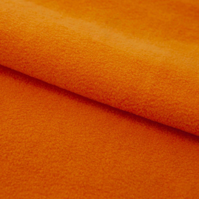 Флис DTY 16-1358, 250 г/м2, шир. 150 см, цвет оранжевый - купить в Хабаровске. Цена 640.46 руб.
