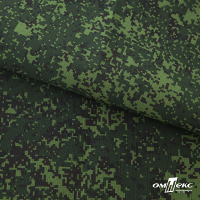 Униформ Рип Стоп 80/20 полиэфир/хлопок, 205 г/м2,  принтованный темно-зеленый, ВО, шир. 150 см - купить в Хабаровске. Цена 191.15 руб.