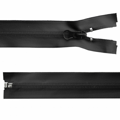 Молния водонепроницаемая PVC Т-7, 100 см, разъемная, цвет чёрный - купить в Хабаровске. Цена: 61.89 руб.