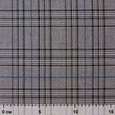 Ткань костюмная "Клер" 80% P, 16% R, 4% S, 200 г/м2, шир.150 см,#3 цв-серый/синий - купить в Хабаровске. Цена 412.02 руб.