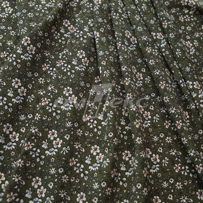 Плательная ткань "Фламенко" 11.2, 80 гр/м2, шир.150 см, принт растительный - купить в Хабаровске. Цена 259.21 руб.