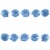 Тесьма плетеная "Рюш", упак. 9,14 м, цвет голубой - купить в Хабаровске. Цена: 45.87 руб.