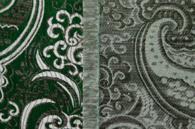 Ткань костюмная жаккард, 135 гр/м2, шир.150см, цвет зелёный№4 - купить в Хабаровске. Цена 441.94 руб.