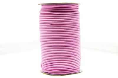 0370-1301-Шнур эластичный 3 мм, (уп.100+/-1м), цв.141- розовый - купить в Хабаровске. Цена: 459.62 руб.