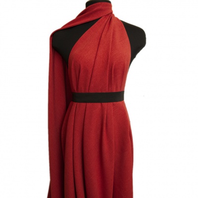 Ткань костюмная габардин "Меланж" 6121А, 172 гр/м2, шир.150см, цвет терракот - купить в Хабаровске. Цена 296.19 руб.