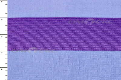 Окантовочная тесьма №0225, шир. 22 мм (в упак. 100 м), цвет фиолет - купить в Хабаровске. Цена: 271.60 руб.