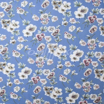 Плательная ткань "Фламенко" 12.1, 80 гр/м2, шир.150 см, принт растительный - купить в Хабаровске. Цена 241.49 руб.