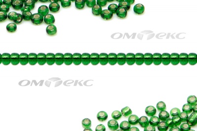 Бисер (SL) 11/0 ( упак.100 гр) цв.27В - зелёный - купить в Хабаровске. Цена: 53.34 руб.