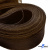 Регилиновая лента, шир.65мм, (уп.25 ярд), цв.- коричневый - купить в Хабаровске. Цена: 499.43 руб.