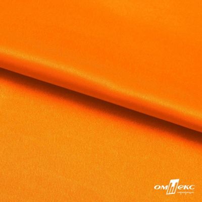 Поли креп-сатин 15-1263, 125 (+/-5) гр/м2, шир.150см, цвет оранжевый - купить в Хабаровске. Цена 155.57 руб.