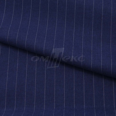 Костюмная ткань "Жаклин", 188 гр/м2, шир. 150 см, цвет тёмно-синий - купить в Хабаровске. Цена 430.84 руб.