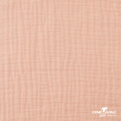 Ткань Муслин, 100% хлопок, 125 гр/м2, шир. 140 см #201 цв.(18)-розовый персик - купить в Хабаровске. Цена 464.97 руб.