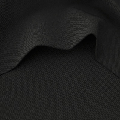 Костюмная ткань с вискозой "Меган", 210 гр/м2, шир.150см, цвет чёрный - купить в Хабаровске. Цена 378.55 руб.