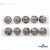 119-02 Кнопки пришивные декоративные металл 25 мм, цв.-никель - купить в Хабаровске. Цена: 30.23 руб.