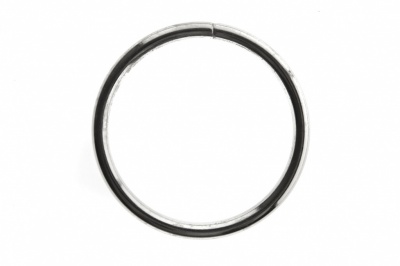 Кольцо металлическое №40 мм, цв.-никель - купить в Хабаровске. Цена: 4.45 руб.