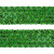 Тесьма с пайетками D4, шир. 35 мм/уп. 25+/-1 м, цвет зелёный - купить в Хабаровске. Цена: 1 308.30 руб.