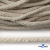 Шнур плетеный d-6 мм круглый, 70% хлопок 30% полиэстер, уп.90+/-1 м, цв.1077-лён - купить в Хабаровске. Цена: 588 руб.