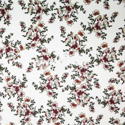 Плательная ткань "Фламенко" 23.1, 80 гр/м2, шир.150 см, принт растительный - купить в Хабаровске. Цена 264.56 руб.