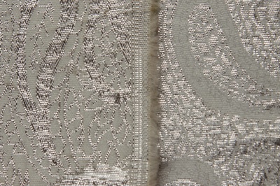 Ткань костюмная жаккард, 135 гр/м2, шир.150см, цвет белый№19 - купить в Хабаровске. Цена 441.94 руб.