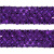 Тесьма с пайетками 12, шир. 35 мм/уп. 25+/-1 м, цвет фиолет - купить в Хабаровске. Цена: 1 308.30 руб.