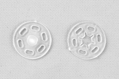 Кнопки пришивные пластиковые 15 мм, блистер 24шт, цв.-прозрачные - купить в Хабаровске. Цена: 68.79 руб.