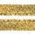 Тесьма с пайетками D16, шир. 35 мм/уп. 25+/-1 м, цвет золото - купить в Хабаровске. Цена: 1 281.60 руб.