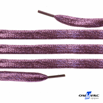 Шнурки #107-01, плоские 130 см, цв.розовый металлик - купить в Хабаровске. Цена: 35.45 руб.