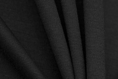 Трикотаж "Grange" BLACK 1# (2,38м/кг), 280 гр/м2, шир.150 см, цвет чёрно-серый - купить в Хабаровске. Цена 861.22 руб.
