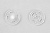 Кнопки пришивные пластиковые 13 мм, блистер 24шт, цв.-прозрачные - купить в Хабаровске. Цена: 62.27 руб.