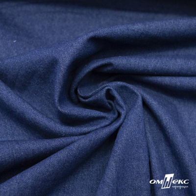 Ткань костюмная "Джинс", 315 г/м2, 100% хлопок, шир. 150 см,   Цв. 7/ Dark blue - купить в Хабаровске. Цена 588 руб.